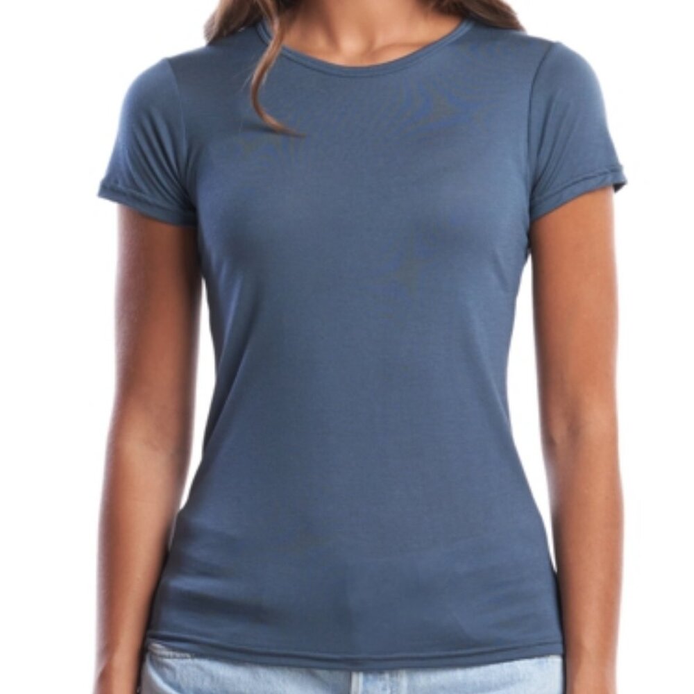 Slate Blue Crewneck T Shirt